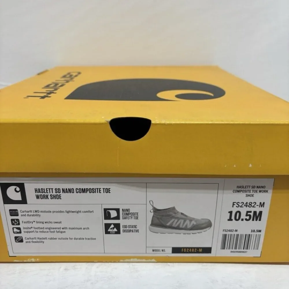 Carhartt Men’s Haslett SD Nano Composite Toe Sneakers, Size 10.5 M